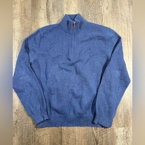Polo Ralph Lauren 1/4 Zip Men’s Blue Sweater